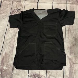 NEW SMALL CARHARTT MENS BLACK SCRUB TOP